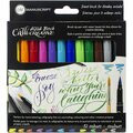 Manuscript Pen Manuscript Callicreative Aqua Brush Markers Assorted Colors, 12PK MM6690